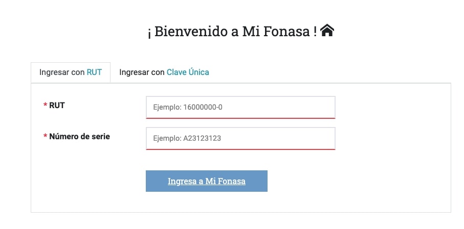 Tramitar certificado de Fonasa en línea