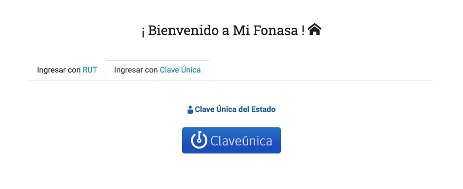 Ingresar utilizando la Clave Única: